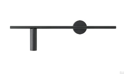 Lámpara de pared Trevo de metal negro (izquierda)