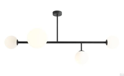 Lámpara de techo Dione 4 Metal Negro