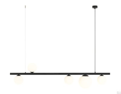 Lámpara colgante de metal negro Garda 5