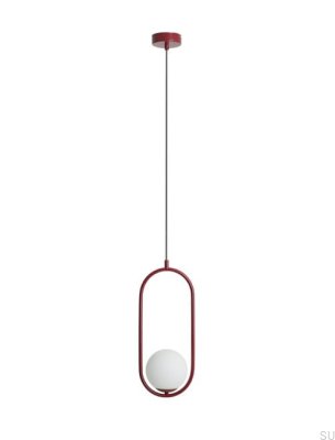 Lámpara colgante Riva Metal Burgundy