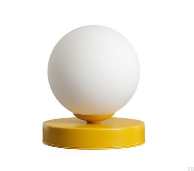 Lámpara de escritorio Ball S Metal Mostaza