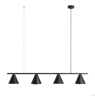 Lámpara colgante de metal negro Form 4