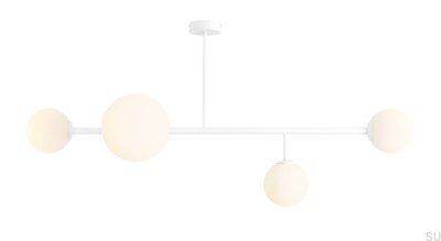 Lámpara de techo Dione 4 Metal Blanco