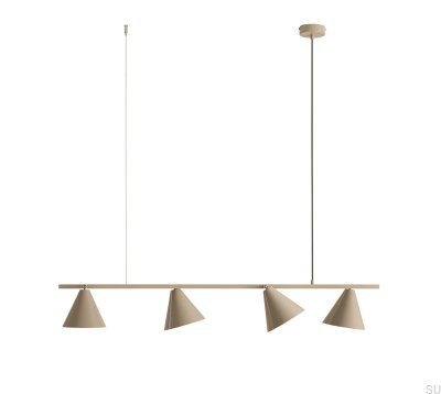 Lámpara colgante Form 4 Metal Beige