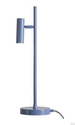 Lámpara de escritorio azul de metal Trevo