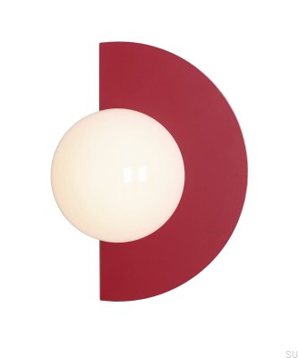 Lámpara de pared Loop Metal Burgundy