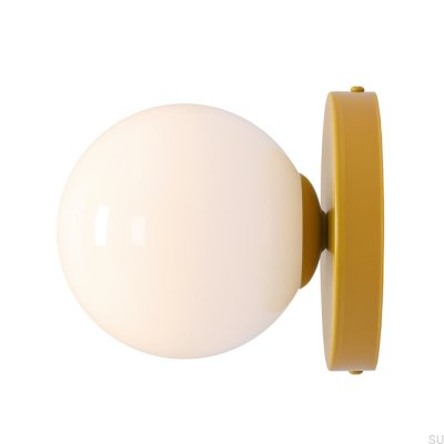 Lámpara de pared Ball II S Metal Mostaza