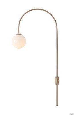 Lámpara de pared Una Metal Beige