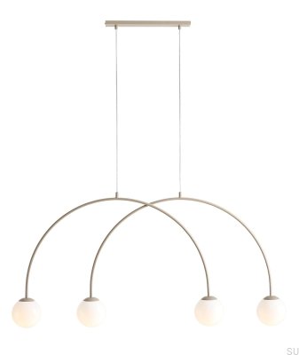 Lámpara colgante Una 4 S de metal beige