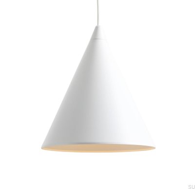 Lámpara colgante de metal blanco Form