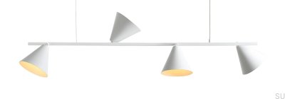 Lámpara colgante Form 4 Metal Blanco