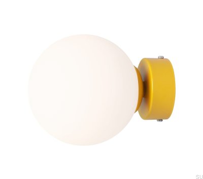 Lámpara de pared Ball S Metal Mostaza