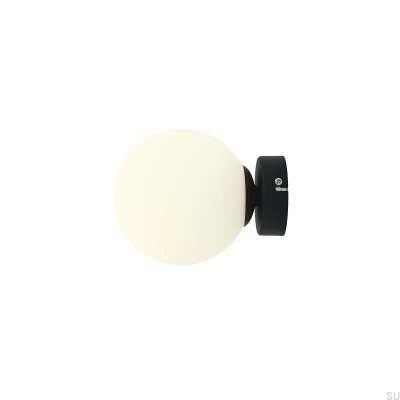 Lámpara de pared Ball S de metal negro