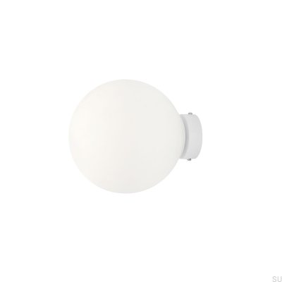 Lámpara de pared Ball M de metal blanco