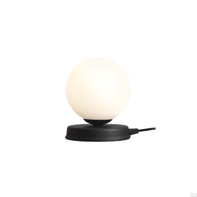 Lámpara de escritorio Ball S de metal negro