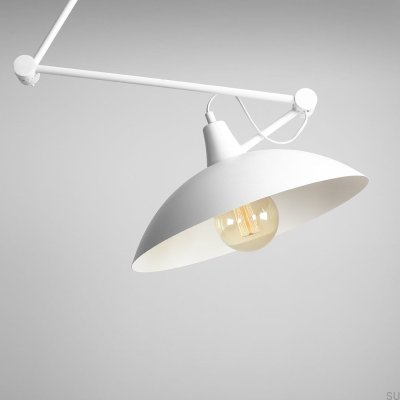 Lámpara de techo Melos de metal blanco