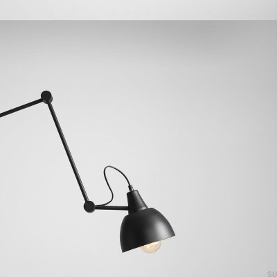 Lámpara de pie Aida Metal Negro (pantalla dorada en el centro)