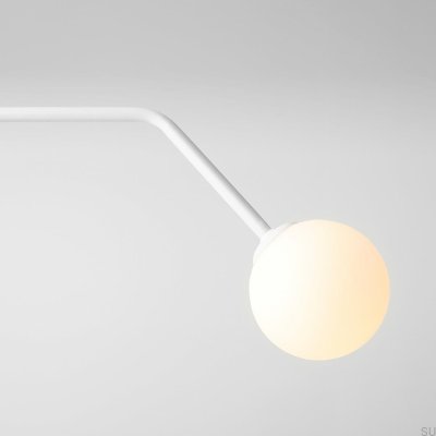 Lámpara colgante de metal puro blanco