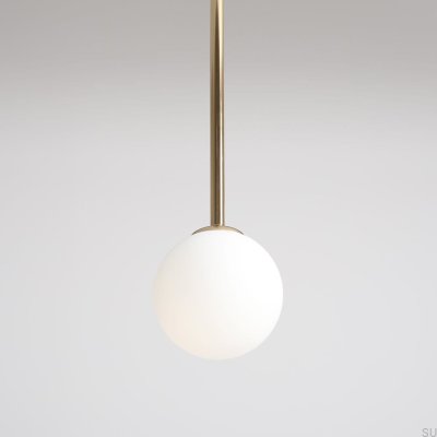 Lámpara de techo larga de metal dorado Pinne