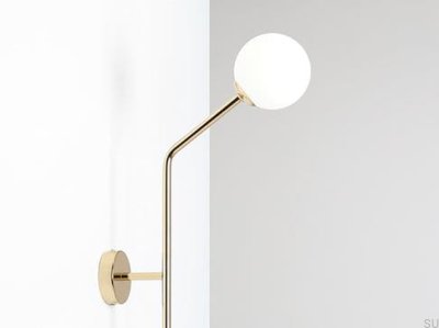 Lámpara de pared vertical Pure Metal Gold