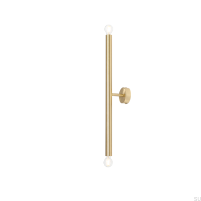 Lámpara de pared de latón Tubo 2 S