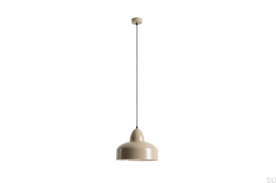 Lámpara colgante Como Metal Beige
