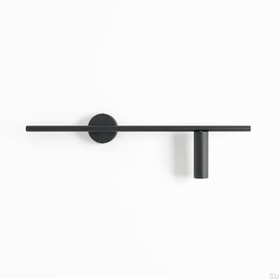 Lámpara de pared Trevo de metal negro (derecha)
