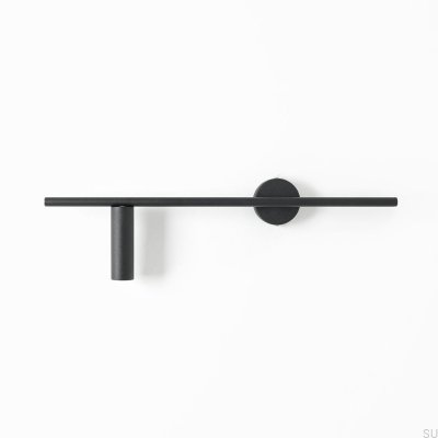 Lámpara de pared Trevo de metal negro (izquierda)
