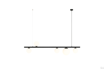 Lámpara colgante de metal negro Garda 5