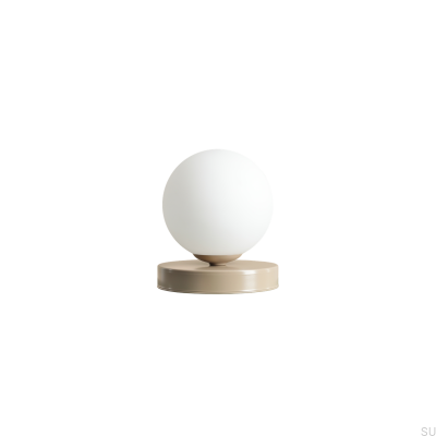 Lámpara de escritorio Ball S de metal beige