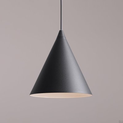 Lámpara colgante de metal negro Form