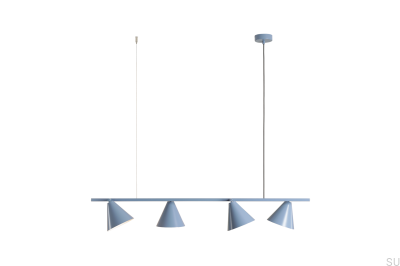 Lámpara colgante Form 4 Metal Azul