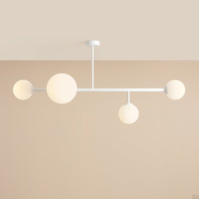 Lámpara de techo Dione 4 Metal Blanco