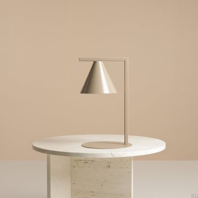 Lámpara de escritorio Form Metal Beige