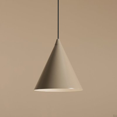 Lámpara colgante Form Metal Beige