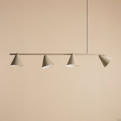 Lámpara colgante Form 4 Metal Beige