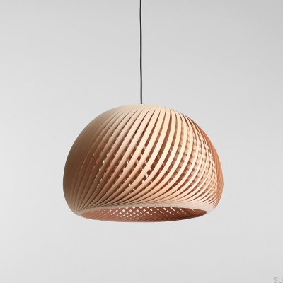 Lámpara colgante Nature Cross XL de madera de haya
