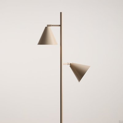 Lámpara de pie Form 2 Metal Beige