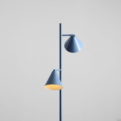 Lámpara de pie Form 2 Metal Azul