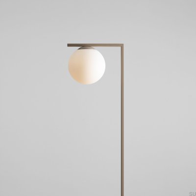 Lámpara de pie Zac metal beige