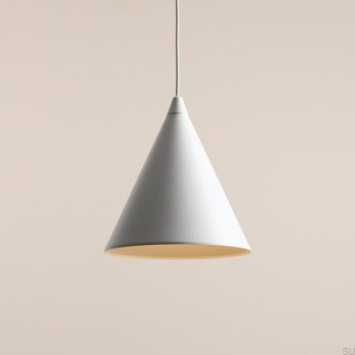 Lámpara colgante de metal blanco Form