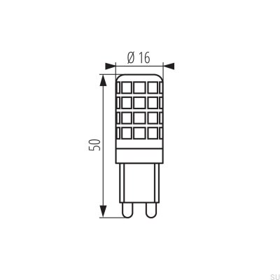 Bombilla LED ZUBI 4W G9-WW