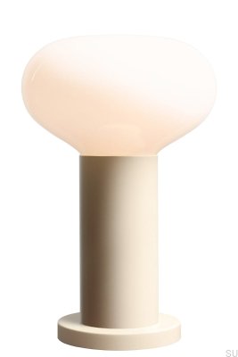 Lámpara de escritorio Flo S Metal Crema