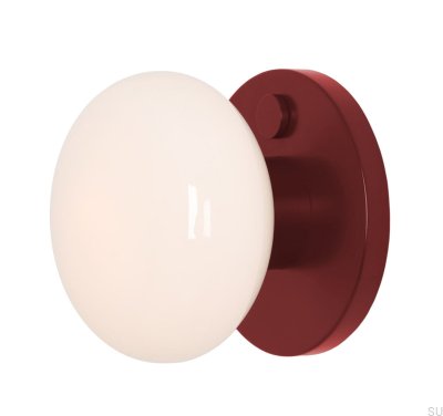 Lámpara de pared Flo S Metal Rojo