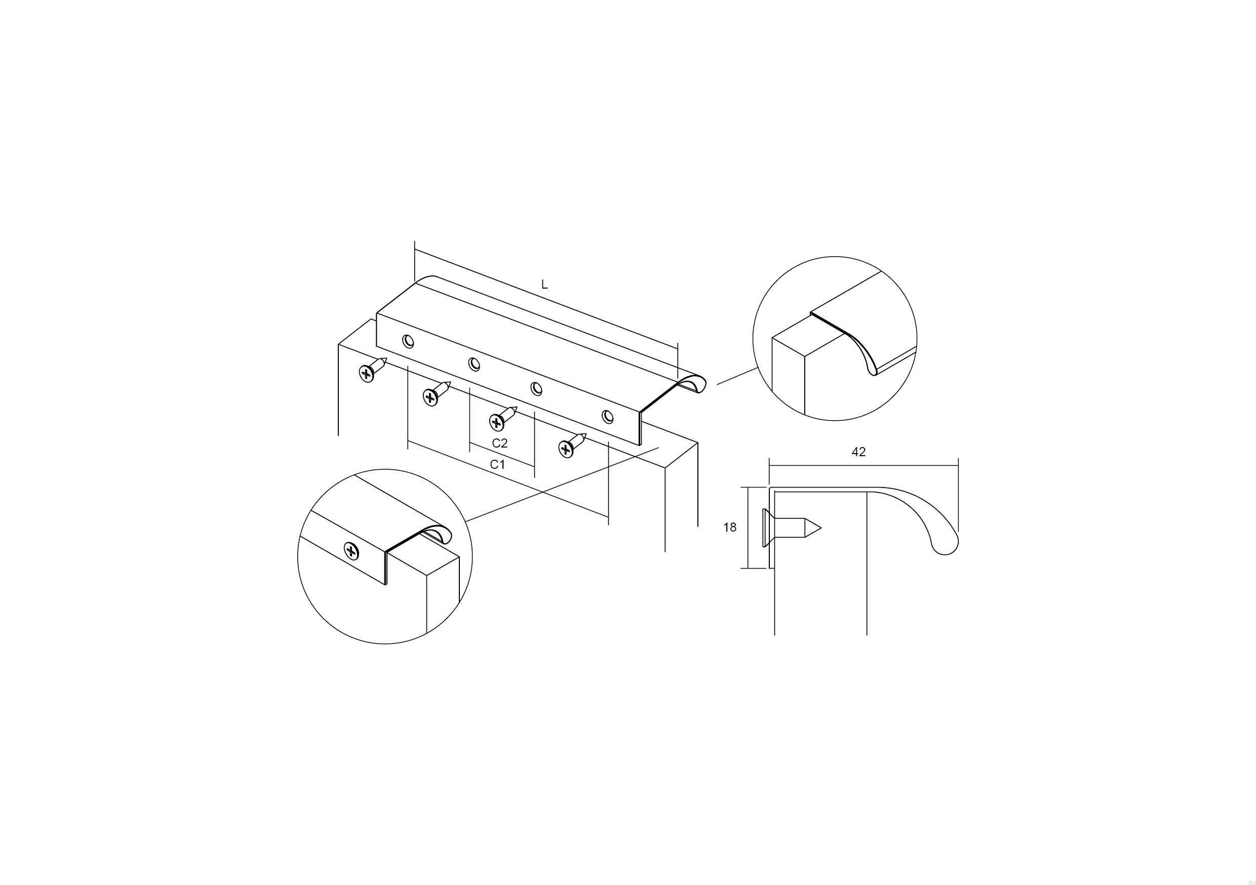 03721440L24--Uchwyt-meblowy-krawędziowy-Ona-1440-Aluminiowy-Srebrny-Anodowany-Viefe-Skandynawskie-Uchwyty