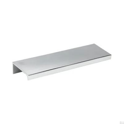 Tirador para muebles Slim 4025 25 con borde cromado plateado