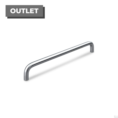Tirador para mueble longitudinal Latina 224, acero cepillado