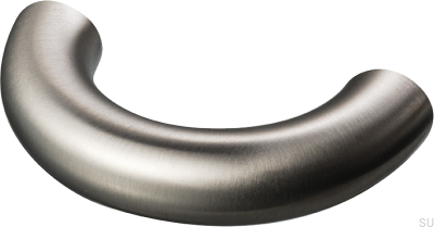 Tirador para mueble oblongo Arch 052 41, latón, níquel cepillado