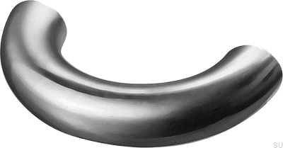 Tirador alargado para mueble Arch 052 41, latón, plata, cromo