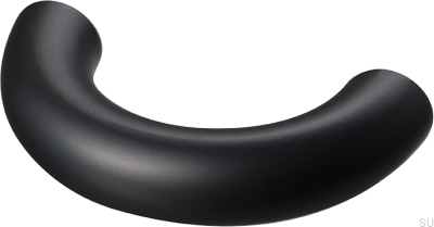 Tirador alargado para muebles Arch 052 41 de latón negro mate